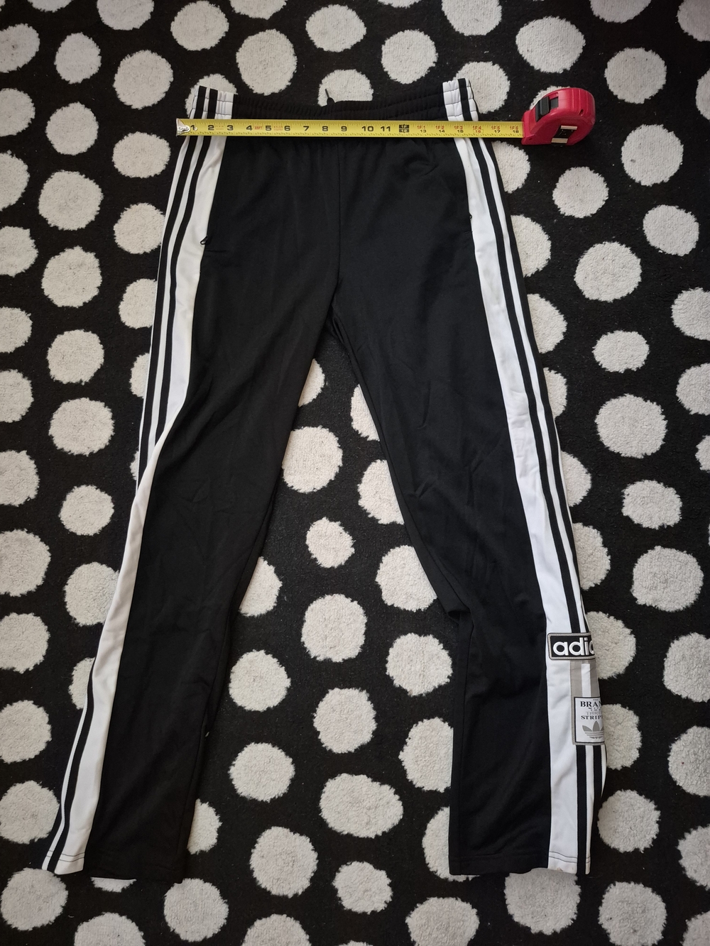 adidas originals Black Joggers with White Three-Stripes EUC XL
